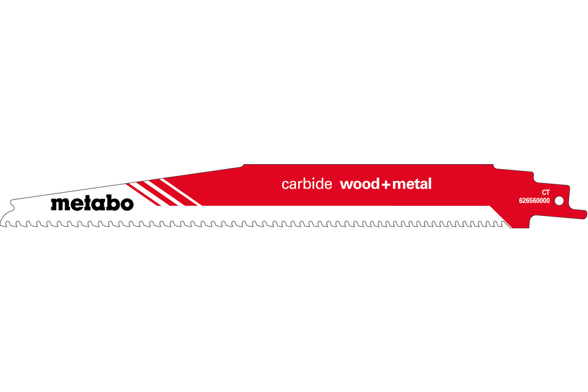 Hoja para sierras de sable \"carbide wood + metal\" 225 x 1,25 mm (626560000) MET-626560000 | HOJAS DE SIERRA