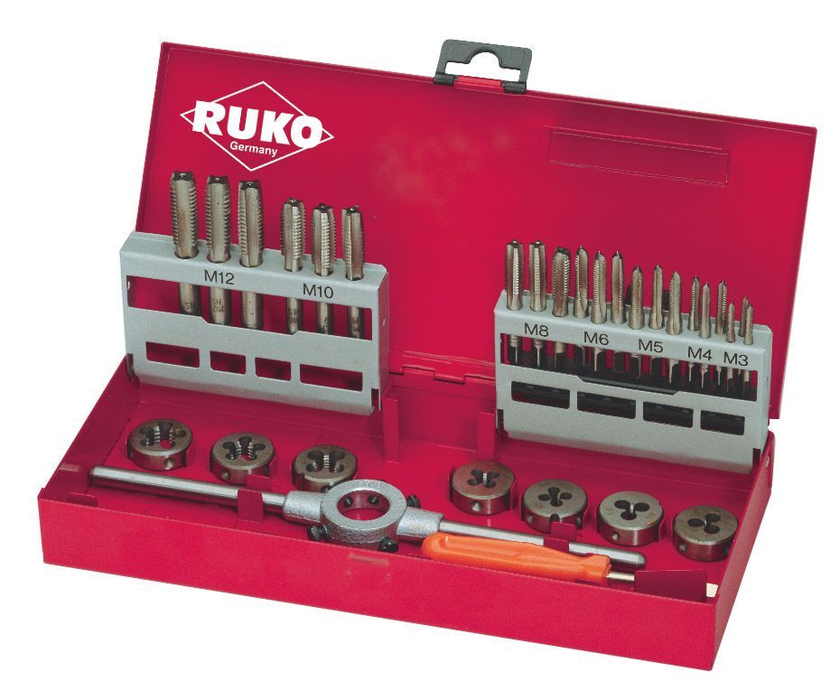 Juego herramientas de roscar de 31 piezas RUK-245010 | COJINETES