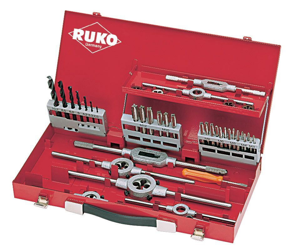 Juego herramientas de roscar de 44 piezas RUK-245030 | COJINETES