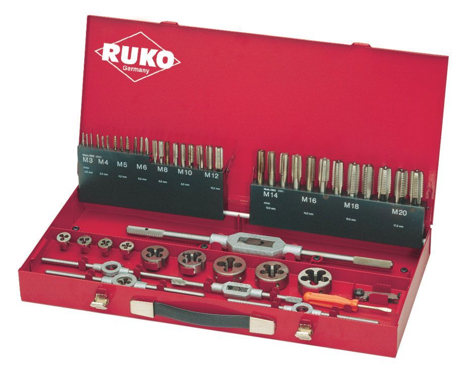 Juego herramientas de roscar de 54 piezas RUK-245040 | COJINETES
