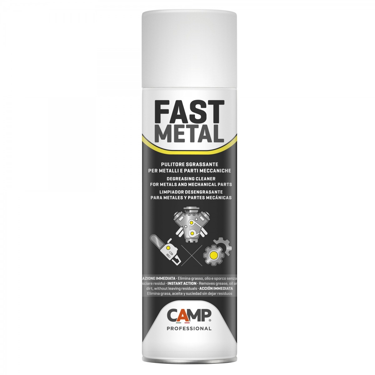 Limpiador desengrasante para metales y piezas mecánicas FAST METAL CAM-1143-500 | QUÍMICOS