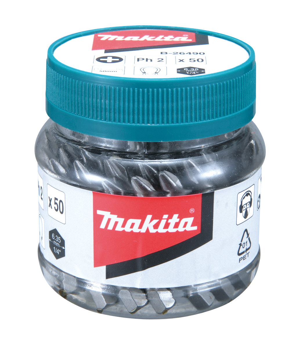 Makita B-26490 Bote de puntas PH2-50 MAK-B-26490 | PUNTAS
