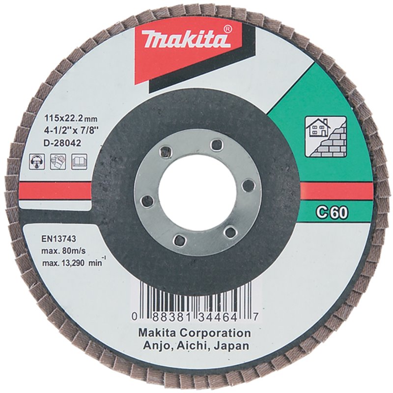 Makita D-28195 Disco de láminas de carburo de silicio nylon 180mm G40 MAK-D-28195 | LAMINAS