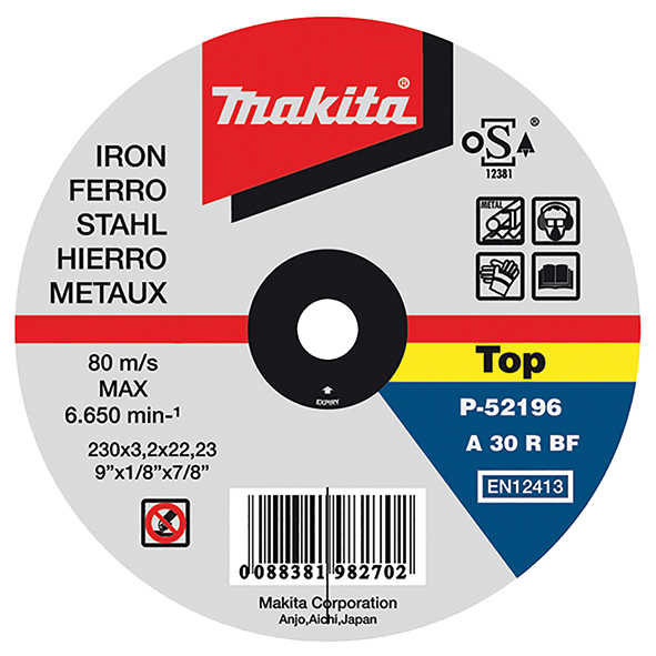 Makita P-52196 Disco de corte metal 230mm MAK-P-52196 | DISCOS DE CORTE