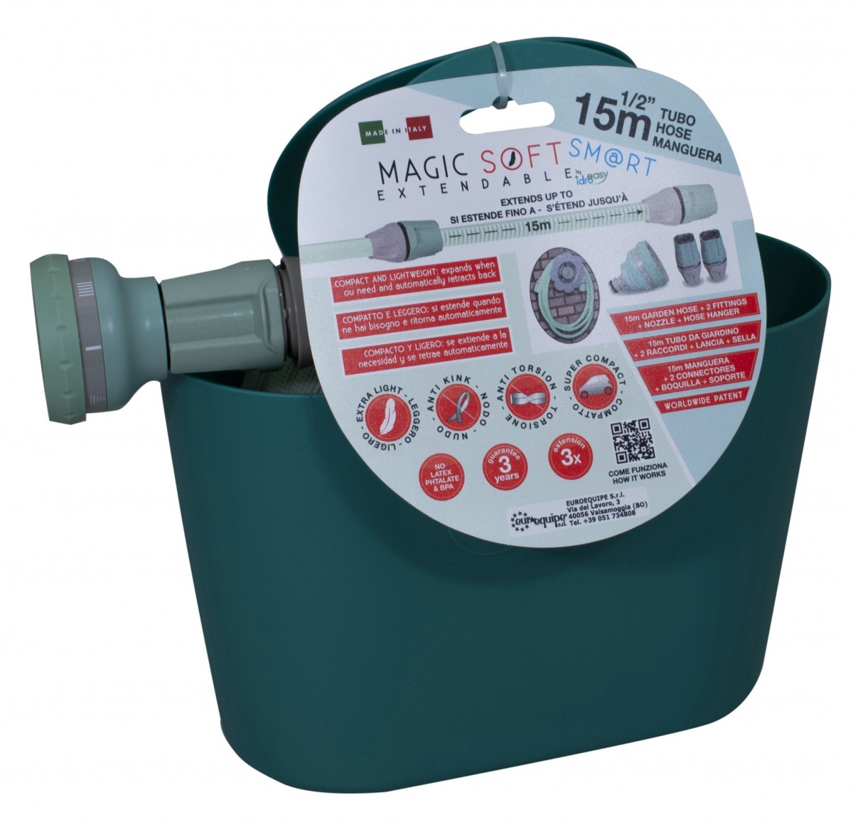 Manguera extensible Magic Soft Smart de 1/2\" (12,5 mm) IDR-2710 | MANGUERAS