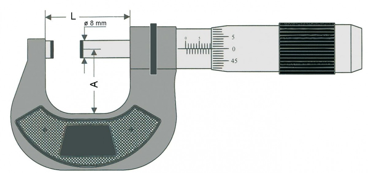 Micrómetro de exteriores alta precisisón DIN 863 VOG-231330 | MICROMETRO