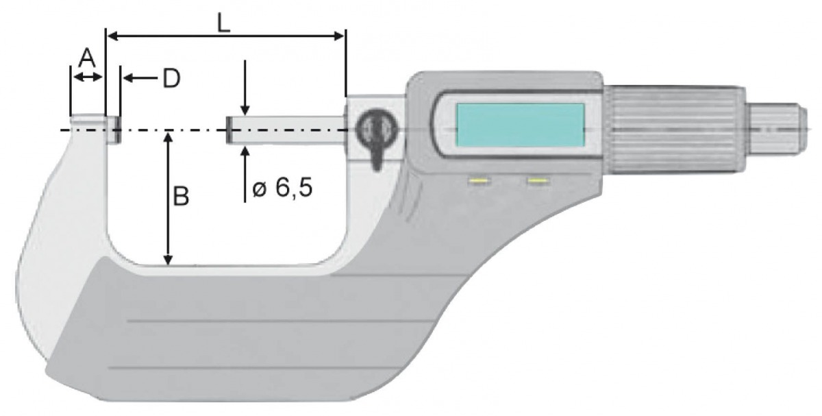 Micrómetro electrónico digital DIN 863 - IP40 VOG-231061 | MICROMETRO