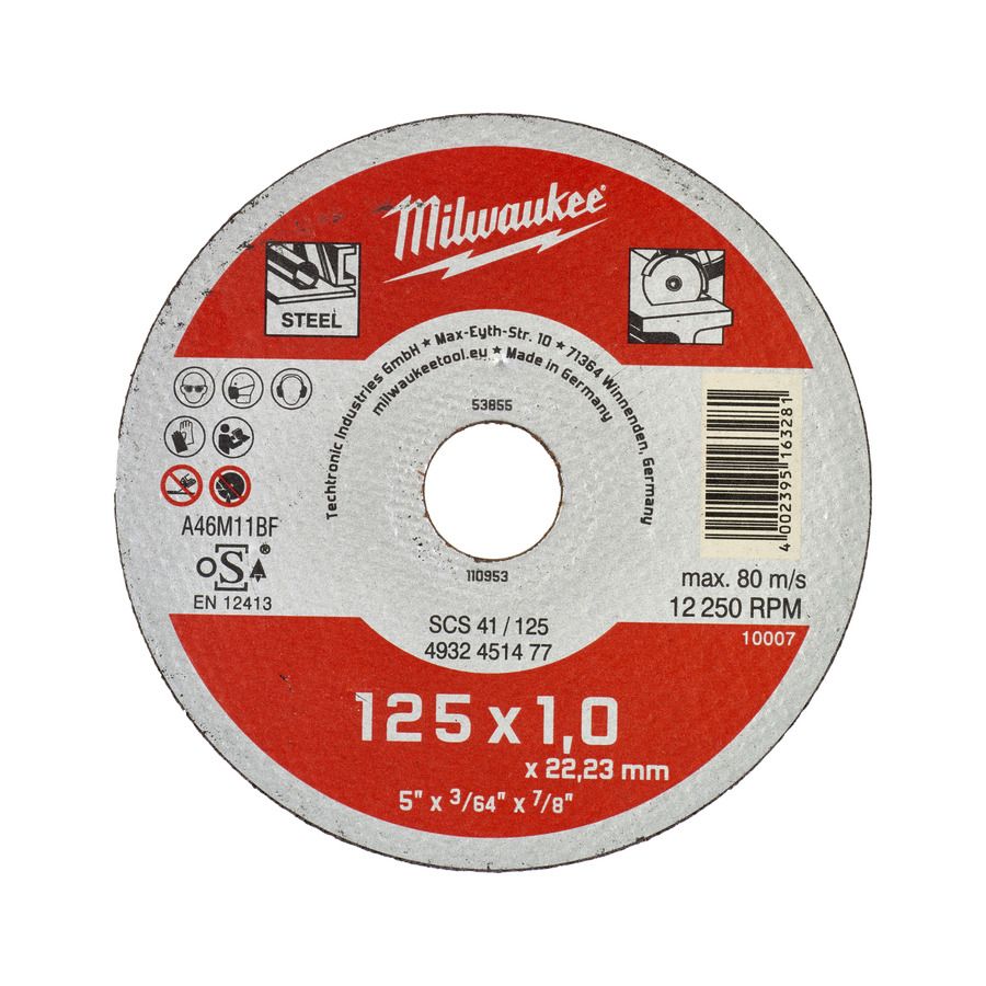 MILWAUKEE 4932451474 Discos finos para corte de metal Contractor MIL-4932451474 | 