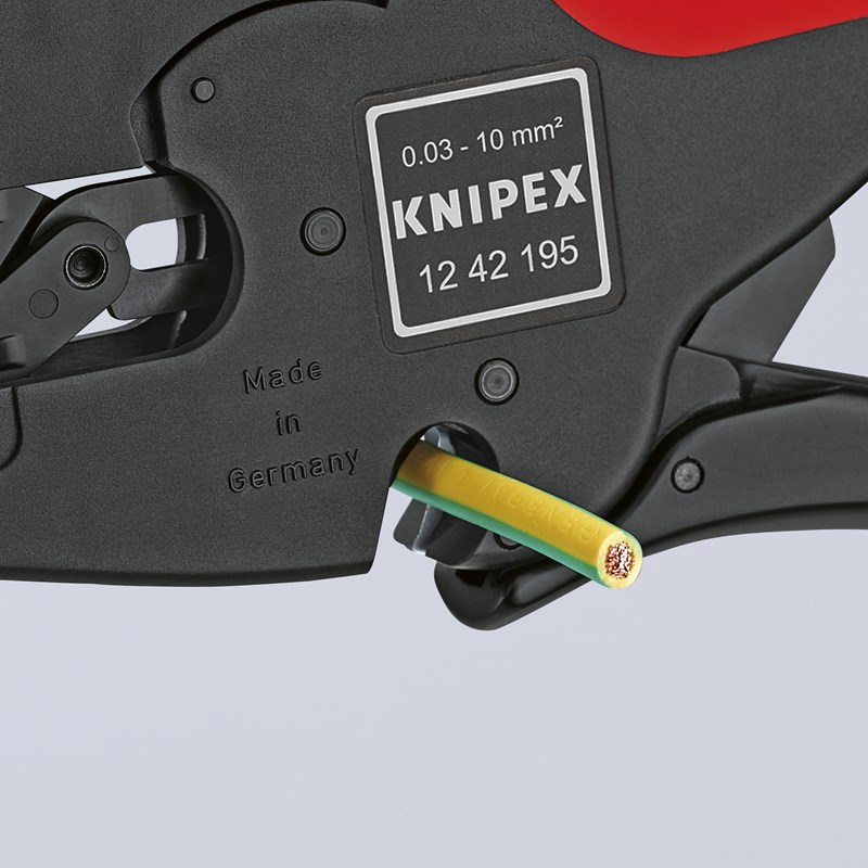 MultiStrip 10 Pelacables autoajustable 195 mm (cartulina autoservicio/blíster) KNIPEX 12 42 195 SB KNI-12 42 195 SB | PELACABLES