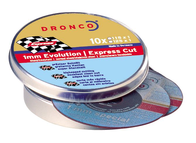 Pack de discos de corte AS 60 V Evolution Espress (10 uds. en caja metálica) DRO-AS60V-115PACK | DISCOS DE CORTE