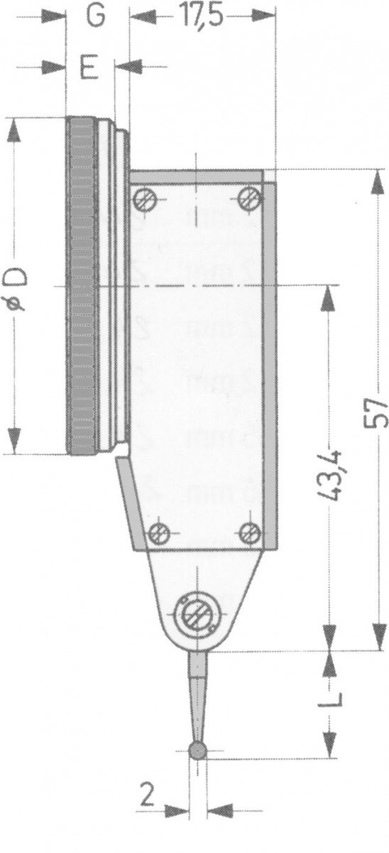 Palpador orientable DIN 2270 VOG-240600 | PALPADOR