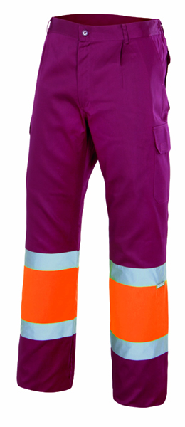 Pantalón bicolor alta visibilidad Velilla modelo 157C VEL-157C | PANTALONES LARGOS