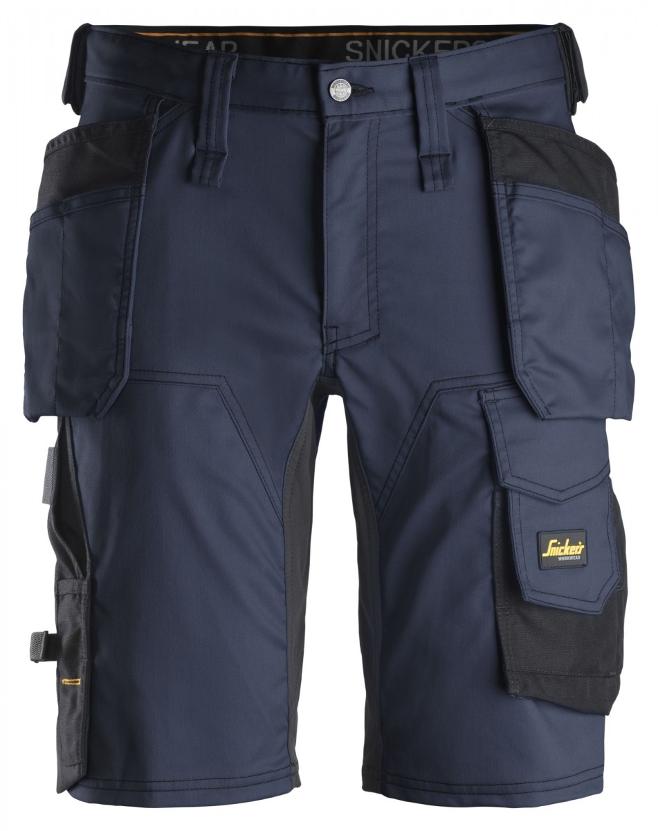 Pantalones cortos de trabajo elásticos Slim Fit AllroundWork bolsillos flotantes 6141 SNI-61410404044 | PANTALONES CORTOS