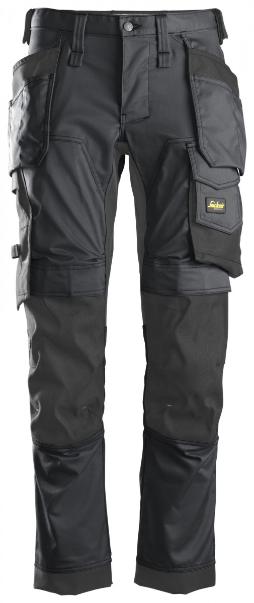Pantalones largos de trabajo elásticos AllroundWork Slim Fit bolsillos flotantes 6241 SNI-62410404044 | PANTALONES LARGOS