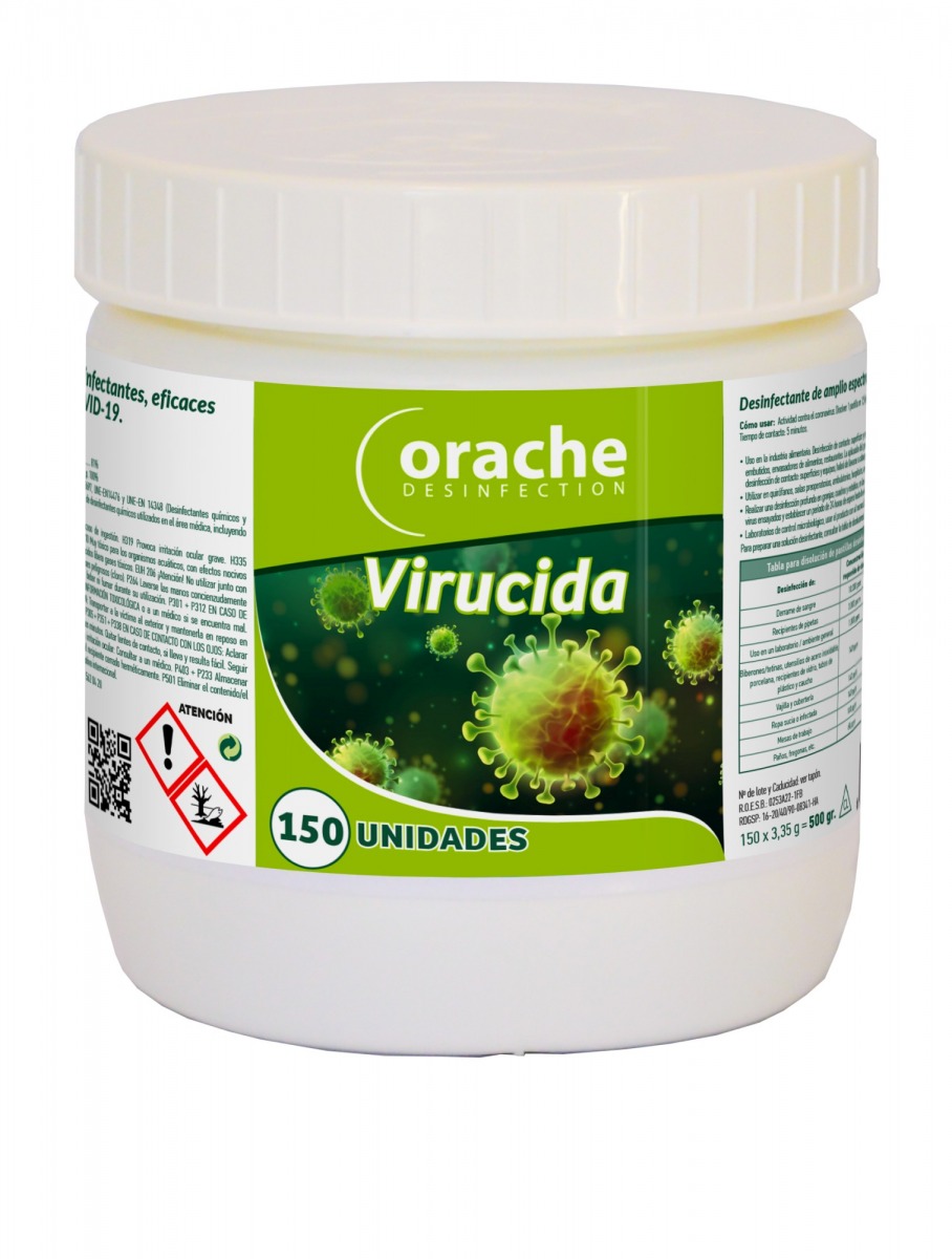 Pastillas desinfectantes virucidas multiusos ORA-PTVIRO3 | QUÍMICOS
