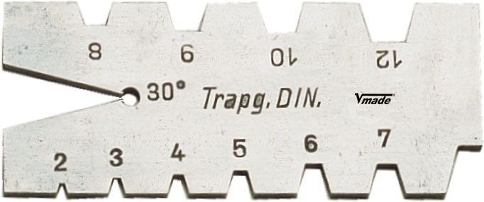 Patrón roscas trapezoidal VOG-472004 | MEDIDOR DE PERFILES