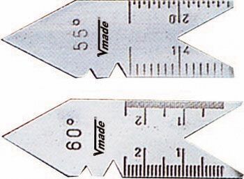 Patrones triangulares de acero para roscas VOG-472001 | MEDIDOR DE PERFILES