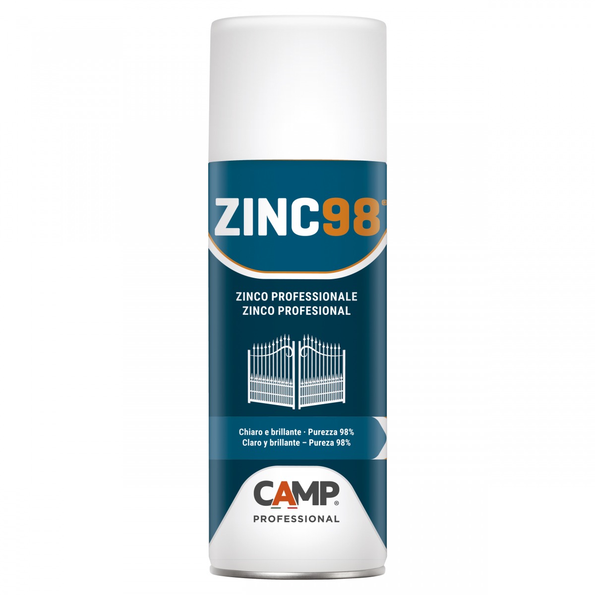 Protector de zinc claro y brillante al 98% ZINC98 CAM-1015-400 | QUÍMICOS