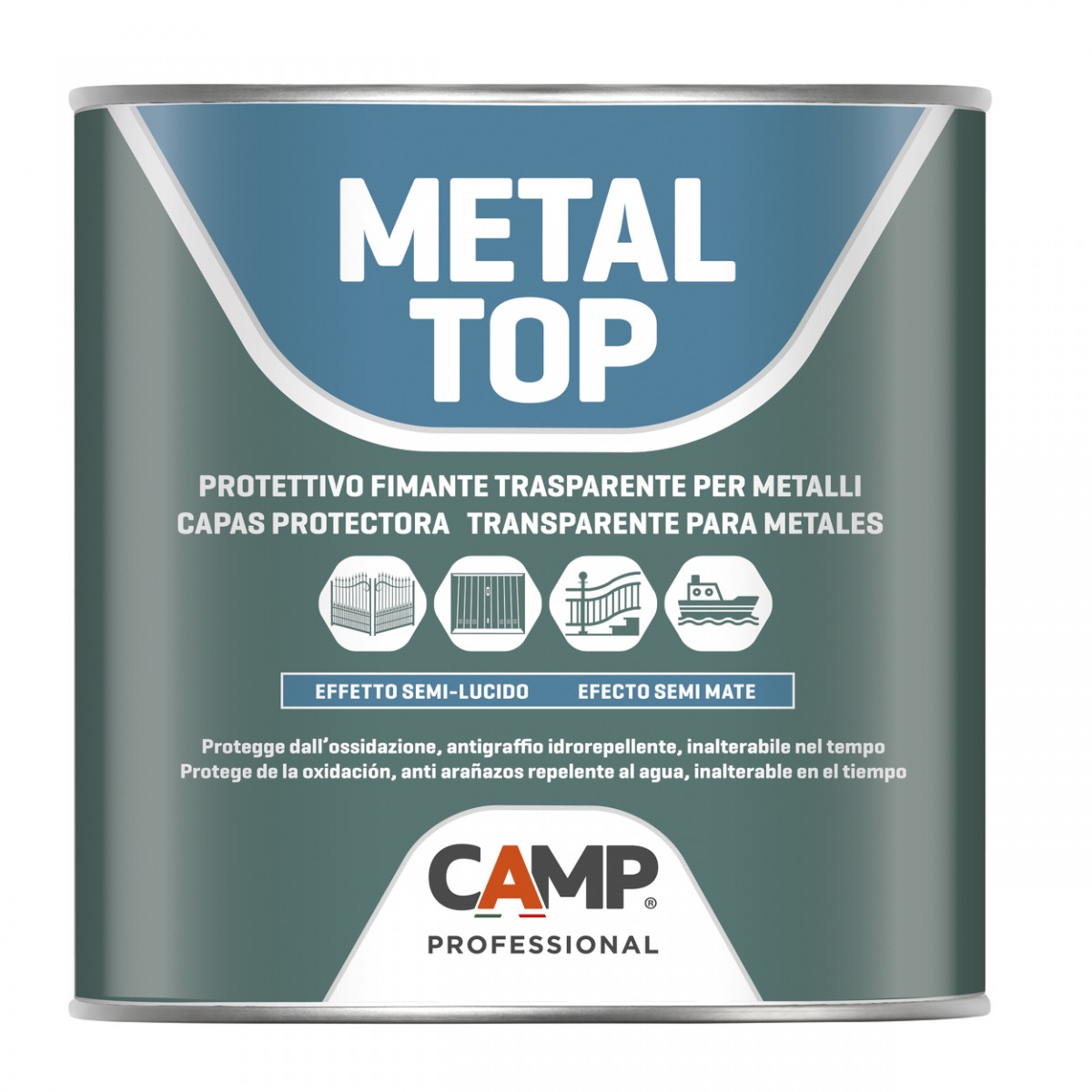 Protector transparente para metales a base de resinas METAL TOP CAM-1101-400 | QUÍMICOS