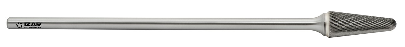 Ref. 9247 fresa rotativa metal duro norma-kel (l) conica redondeada larga IZA-55858 | FRESAS