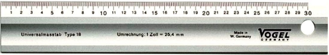 Regla aluminio con bisel VOG-1795300030 | REGLAS