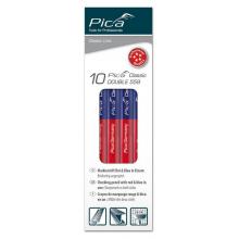 Caja con 10 lápices de doble punta roja y azul Classic DOUBLE 559 PIA-559-10 | MARCADORES 0