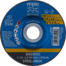 Discos de desbaste y corte - PSF DUO STEELOX (acero+inox)