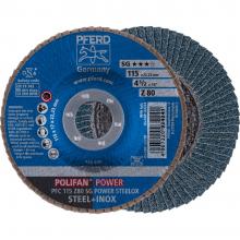 Discos de láminas lijadoras POLIFAN - Z SG POWER STEELOX (acero+inox)