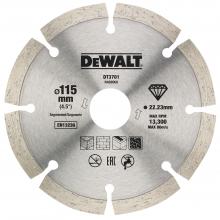 DT20455-QZ - Doble disco de diamante para corte en seco con borde segmentado 115mmx22.2mm, para materiales de construcción