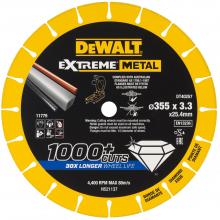 DT40257-QZ - Disco de corte con borde diamantado Extreme Metal 355x3.3x25.4mm