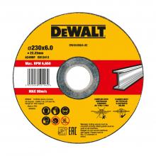 DW4549AIA-AE - Disco de desbaste cóncavo para metal 230 x 6 x 22.23 mm