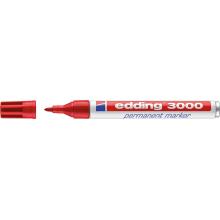 Rotulador permanente 3000 roja edding