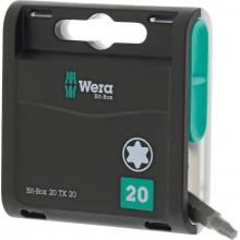 Caja puntas 20H 20 u puntas T20x25mm Wera
