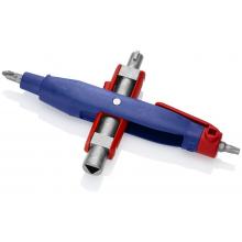 Llave para armarios de control en forma de bolígrafo para armarios y sistemas de paso estándar 145 mm (cartulina autoservicio/blíster) KNIPEX 00 11 07