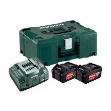 METABO 685065000 Pack de 2 baterías de 18V 5.2 Ah + cargador + maletín