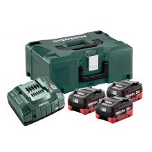 METABO 685069000 Pack de 3 baterías de 18V 5.5 Ah + cargador + maletín