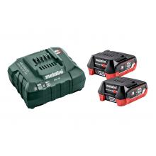 METABO 685301000 Pack de 2 baterías de 12V 4.0 Ah + cargador