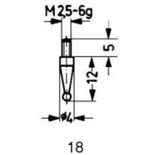 Calibre de medición acero tipo 18/ 5.0mm KÄFER