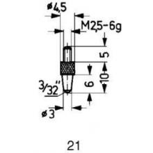 Calibre de medición acero tipo 21/ 3.0mm KÄFER FOR-201367 | CALIBRE DE MEDIDICON 0