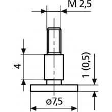 Calibre de medición para plato 7,5x1,0mm MAHR