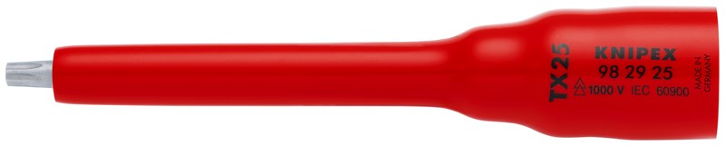 Vaso (doble hexágono) para TX25 123 mm KNIPEX 98 29 25 KNI-98 29 25 | VASOS
